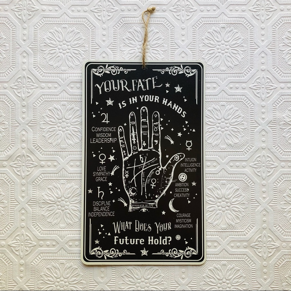 New! Your Fate Is In Your Hands Hanging Wall Decor